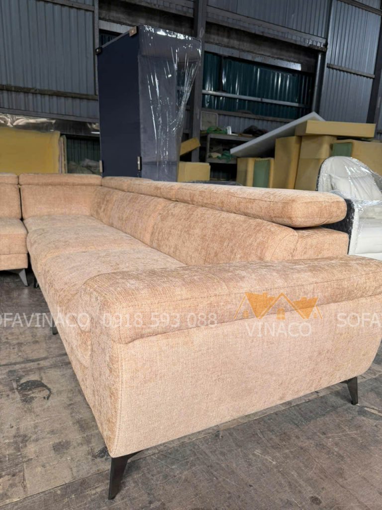 Chi tiết mẫu ghế Sofa L vừa mới đóng xong tại xưởng