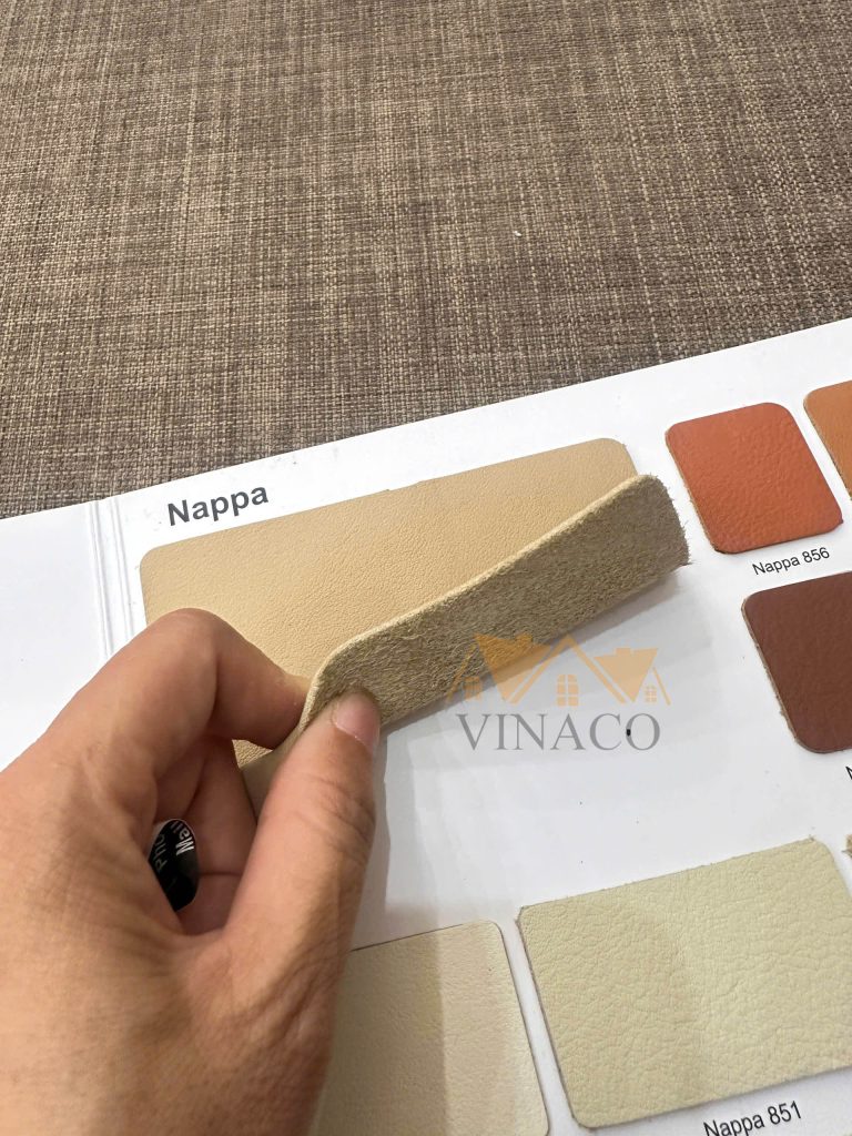 Độ dày mẫu da Nappa Milan