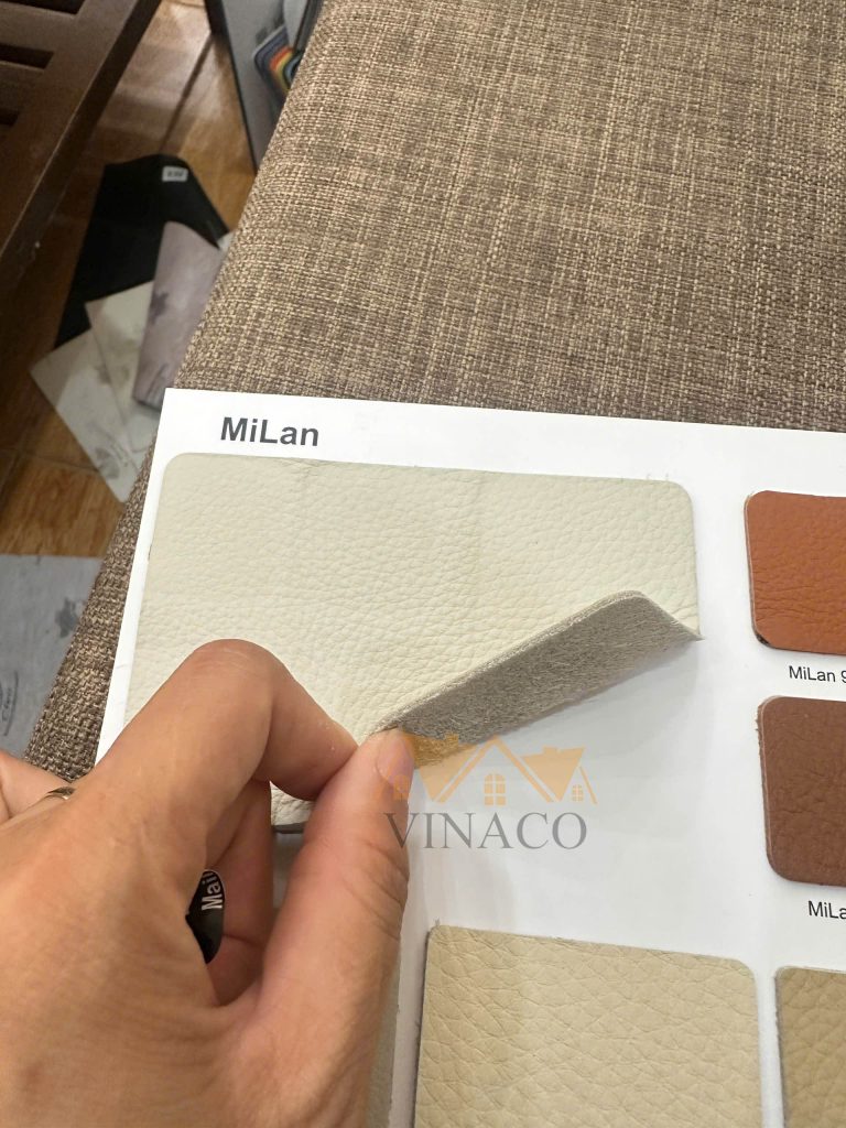Độ dày mẫu da Nappa Milan
