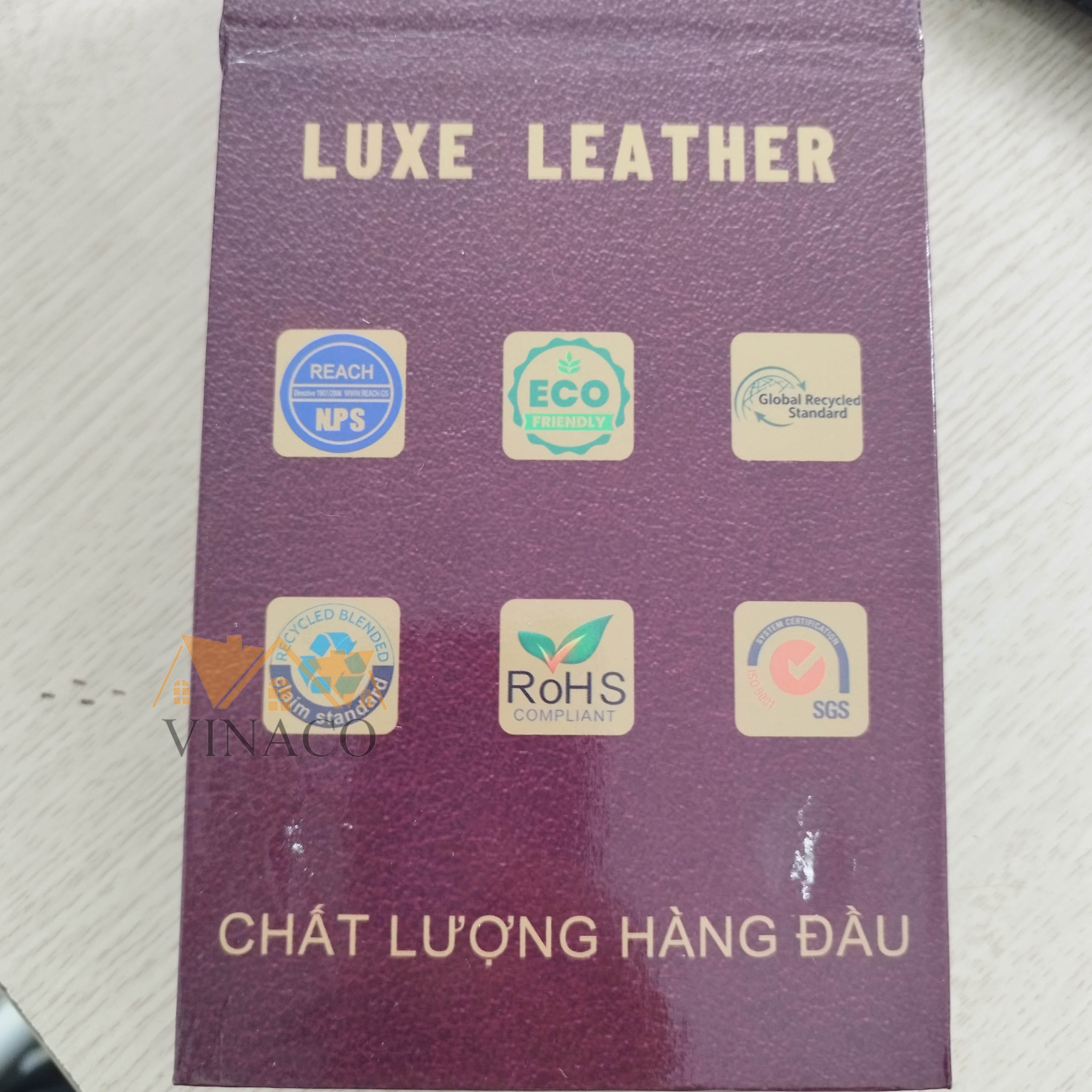 Mẫu da Lux sinh thái thân thiện với môi trường có tính năng chống mực