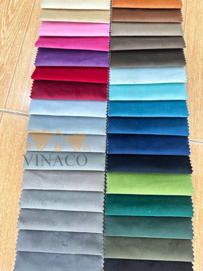 Mẫu vải nhung tốt được nhiều khách hàng ưa chuộng