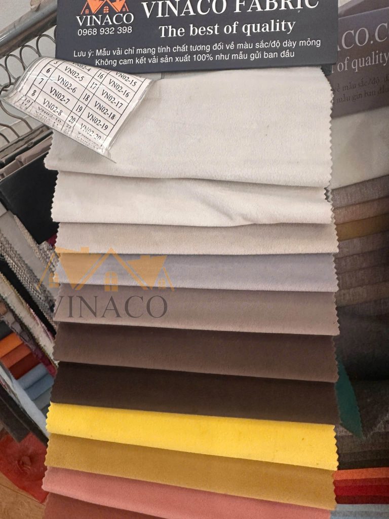 Mẫu vải nhung tốt được nhiều khách hàng ưa chuộng