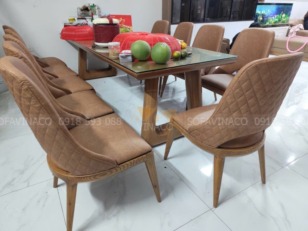 Bọc Lại Ghế Bàn Ăn Da Sờn Rách Cho Khách Tại Phú Lương, Hà Đông