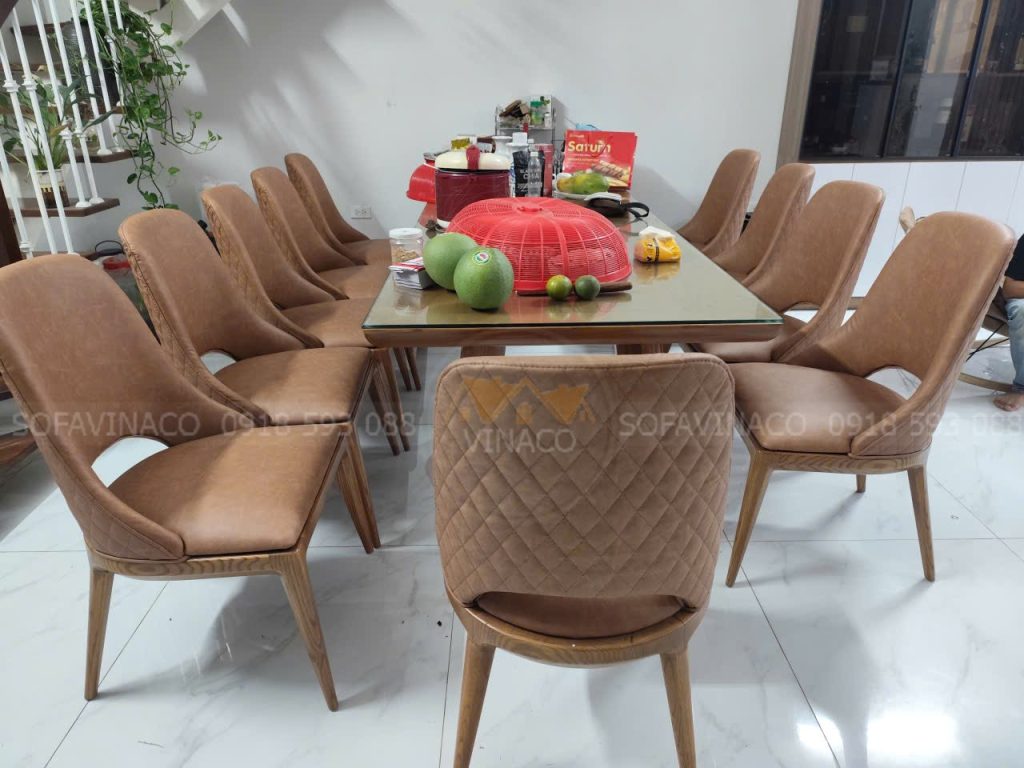 Bọc Lại Ghế Bàn Ăn Da Sờn Rách Cho Khách Tại Phú Lương, Hà Đông