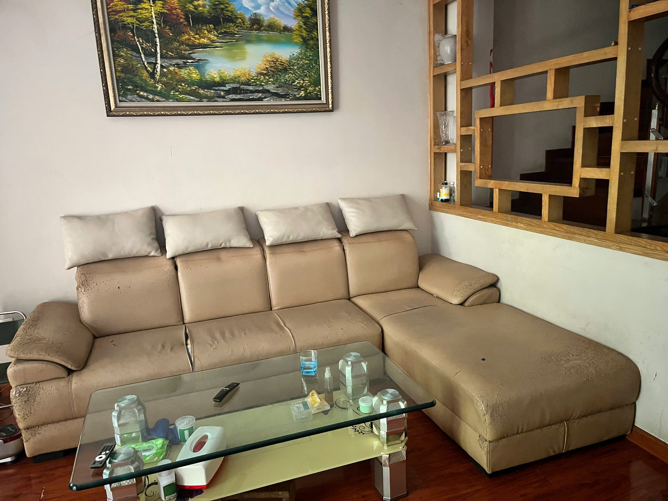Bọc lại ghế sofa da cho khách tại Xuân Đỉnh Bọc lại ghế sofa da cho khách tại Xuân Đỉnh