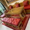 Làm đệm ghế kiểu rút khuy cho khách tại Lạc Hồng