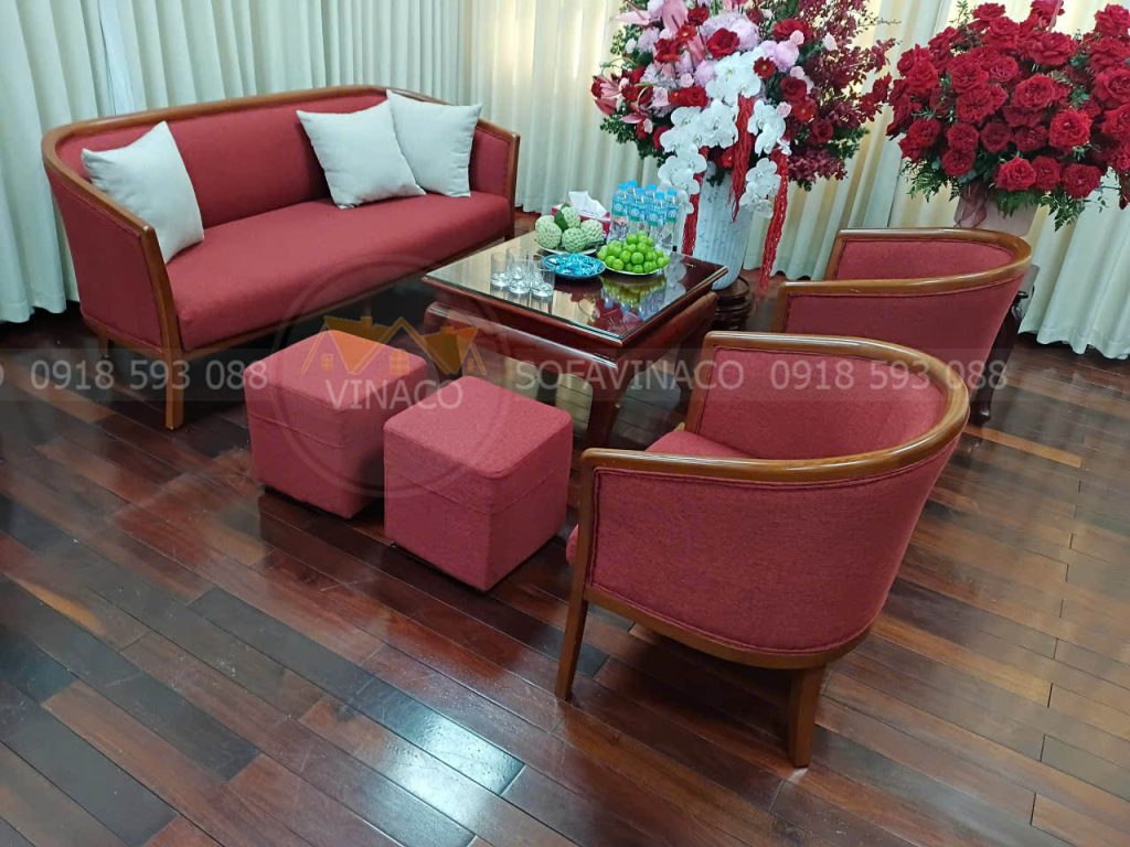 Hình ảnh tươi mới sau khi bọc sofa