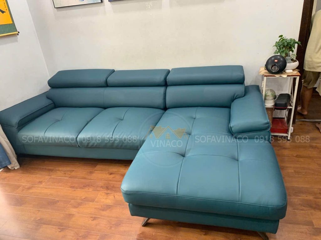 Bộ sofa sau khi bọc tại nhà khách hàng