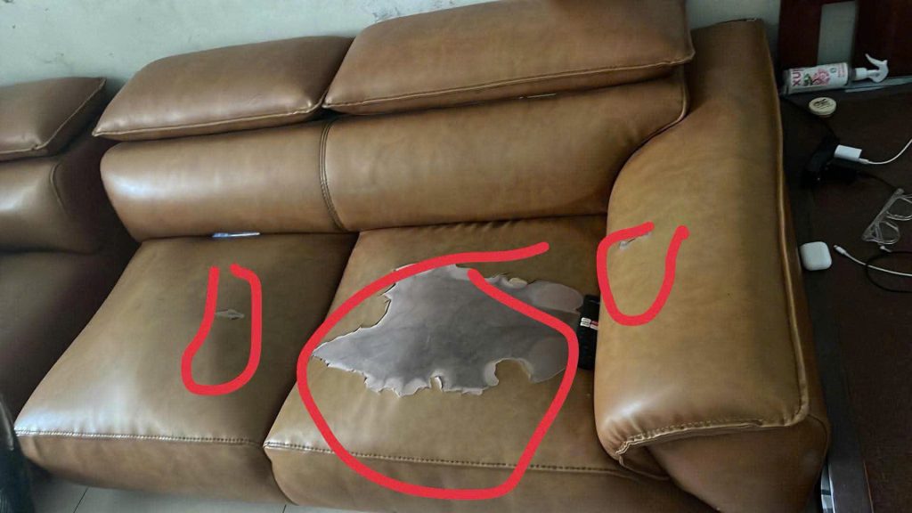 Hiện trạng bong tróc mặt ngồi khi Vinaco đến khảo sát