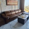 Bọc lại ghế sofa da Microfiber cho khách tại Sunshine Phú Thượng, Tây Hồ