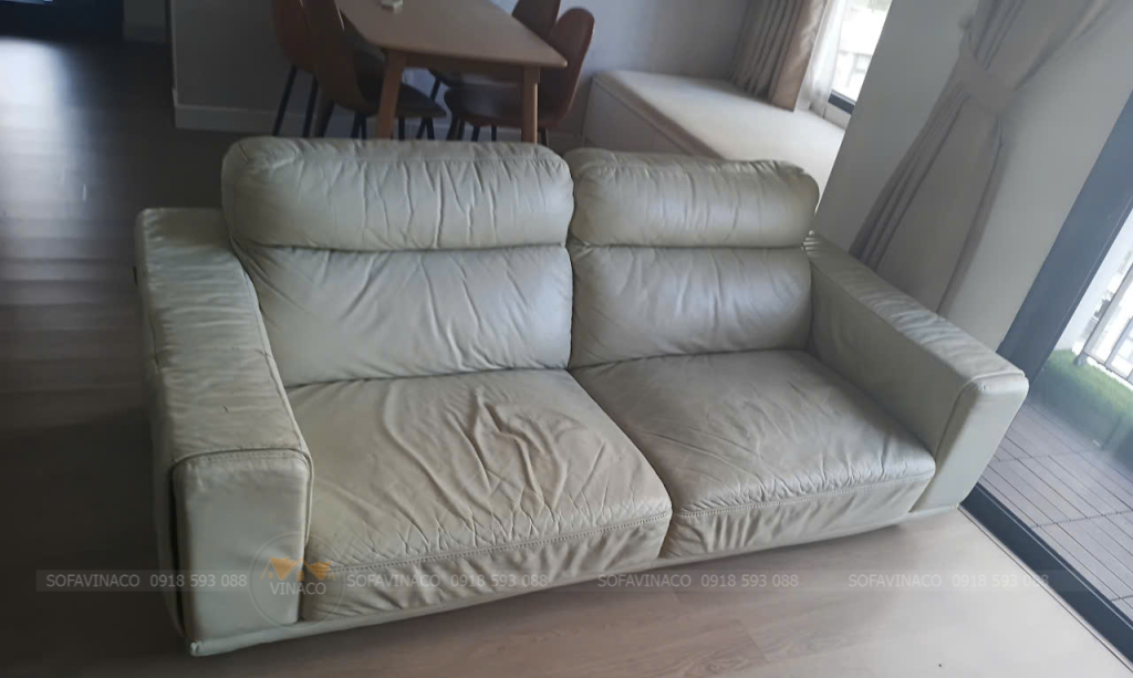sofa sau khi đc bọc lại