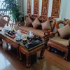 Đệm ghế gỗ giúp phòng khách thêm sang trọng