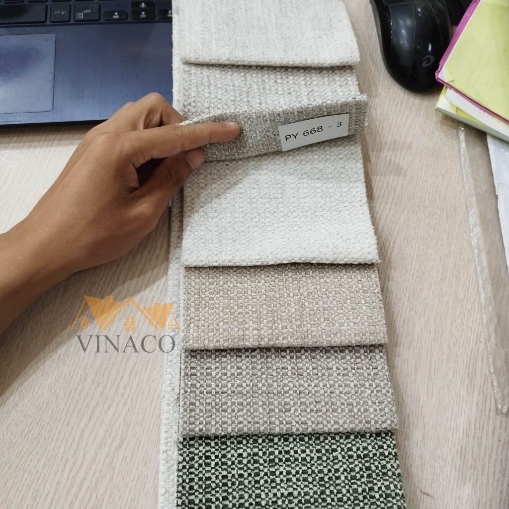 Mẫu vải thô vân sợi to dày dặn bền đẹp