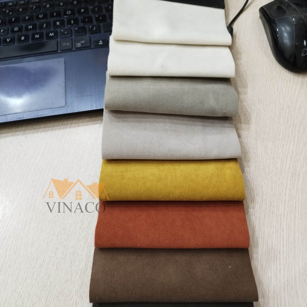 Mẫu vải nỉ nhung đẹp mắt với nhiều màu sắc
