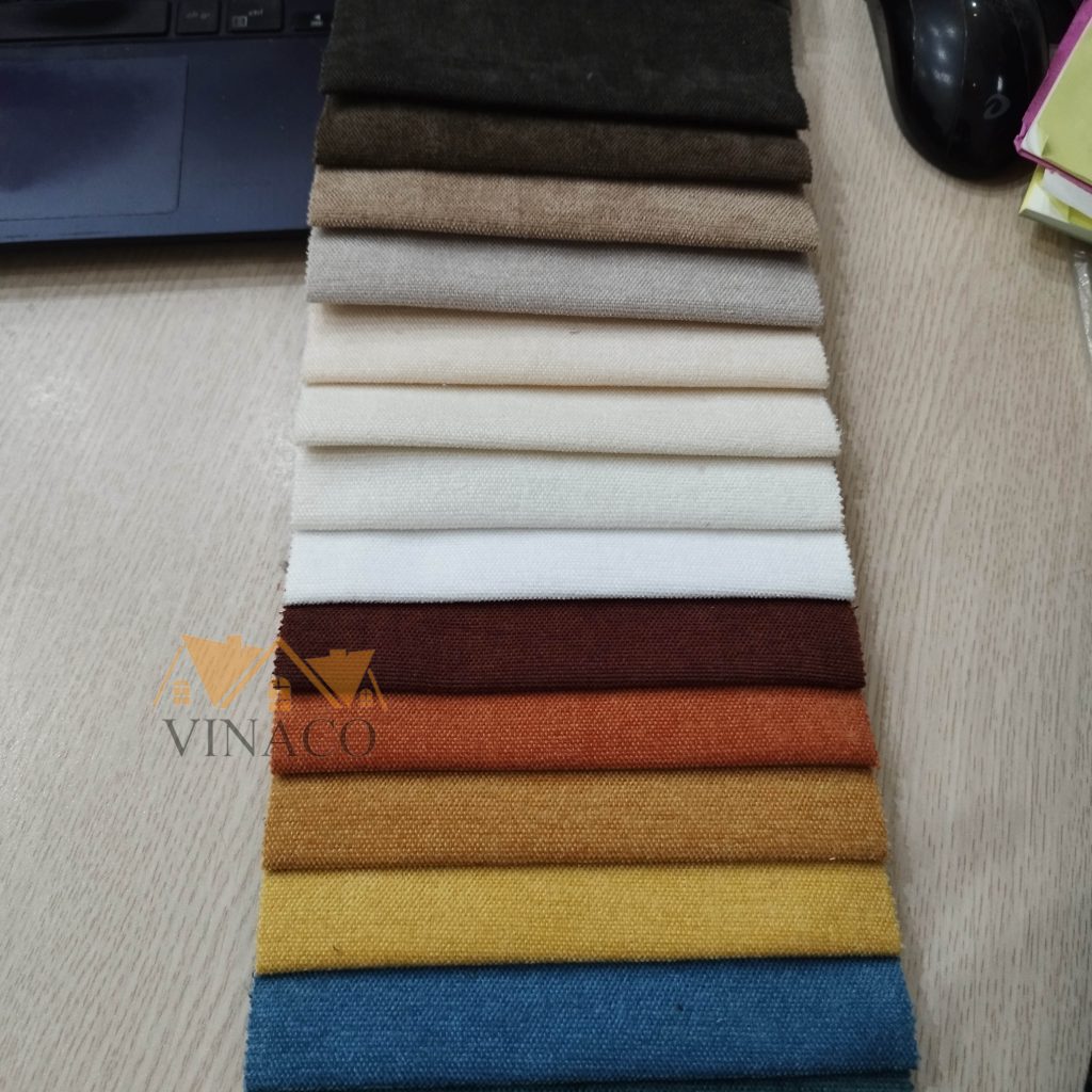 Mẫu vải nỉ nhung đẹp mắt với nhiều màu sắc
