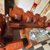 Làm đệm ghế da cho khách tại Mê Linh