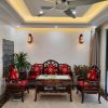 LÀM ĐỆM GHẾ GỖ ĐẸP CHO KHÁCH TẠI VÕ CHÍ CÔNG
