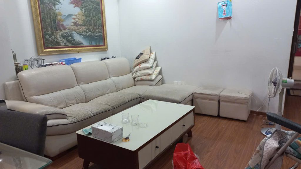 Bộ sofa sau khi bọc xong như mới