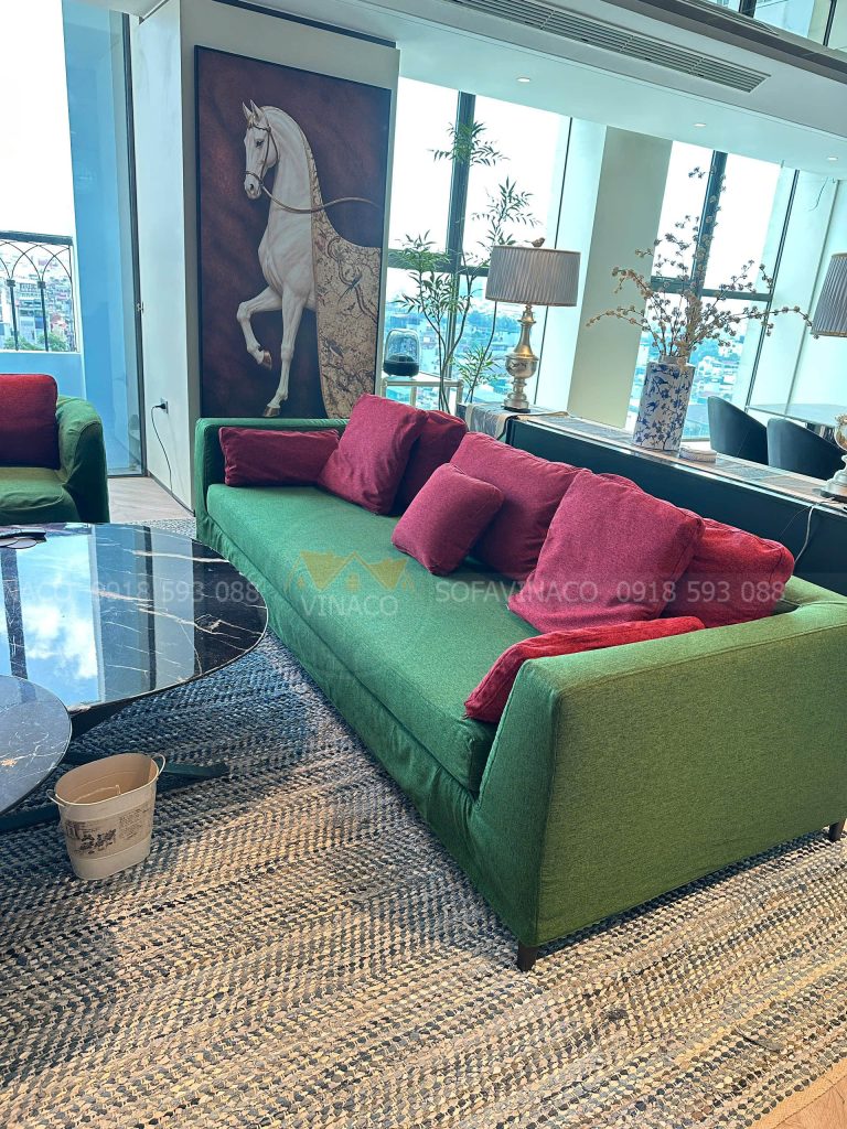 Ga phủ màu xanh lá cây rất đẹp mắt