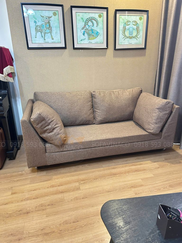 Bọc lại bộ ghế sofa vải nỉ đẹp