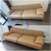 Hiện trạng trước và sau khi bọc lại bộ ghế sofa da