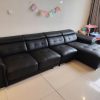 Bọc lại ghế sofa da cho khách tại Thăng Long Numberone, Yên Hòa